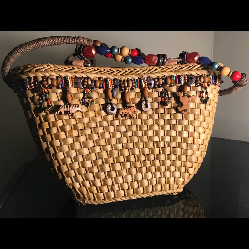 Cappelli Strawold Straw Tribal Bag